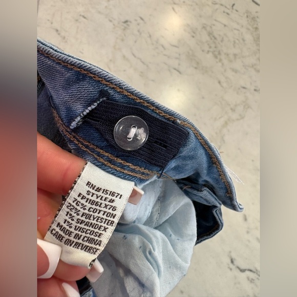 1st Kiss Girls Distressed Skinny Jeans - Blue - Picture 7 of 7